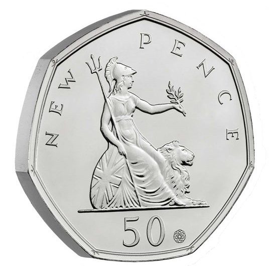 2019 50 Years of the 50p