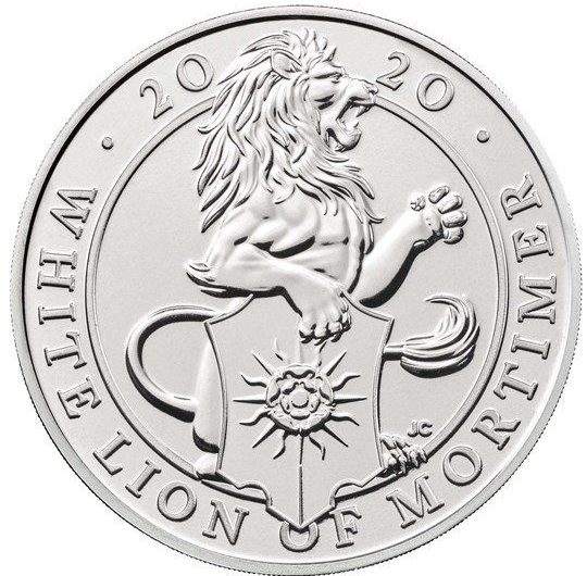 2020 The Queens Beasts The White Lion of Mortimer £5