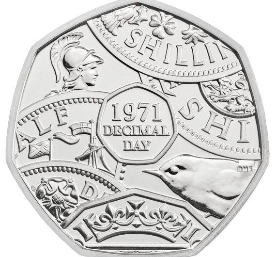 2021 50th Anniversary of Decimal Day 50p
