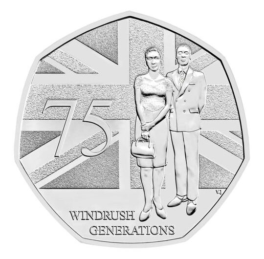 2023 75 Years of the Windrush Generation 50p