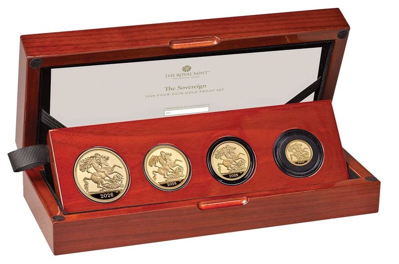 The Sovereign 2026 Four-Coin Gold Proof Set